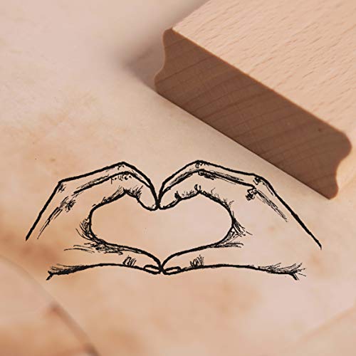 Stempel Herz Hände - Motivstempel ca. 68 x 28 mm Stempel Herz Hände - Motivstempel ca. 68 x 28 mm von DEKO-LANDO