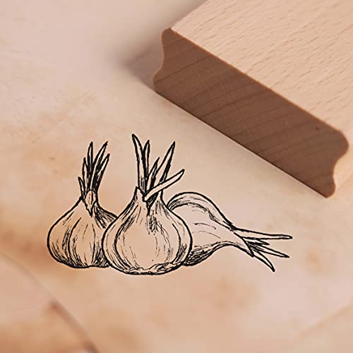 Stempel Knoblauch - Motivstempel ca. 48 x 28 mm von DEKO-LANDO