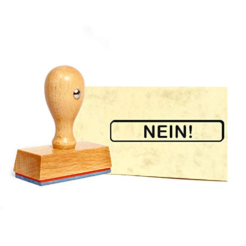Stempel Nein - Holzstempel - 49 x 9 mm Stempel Nein - Holzstempel - 49 x 9 mm von DEKO-LANDO