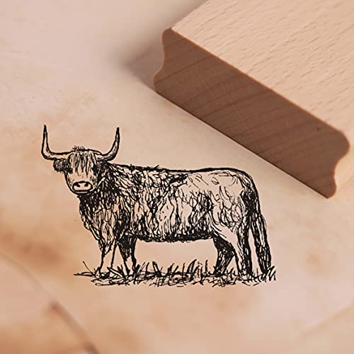 Stempel Schottisches Hochlandrind - Motivstempel ca. 48 x 33 mm Stempel Schottisches Hochlandrind - Motivstempel ca. 48 x 33 mm von DEKO-LANDO