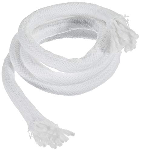 DEKO Leichter Runddocht dicht geflochten 10mm 1m, Baumwolle, weiß von DEKO