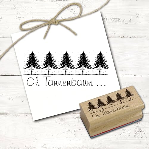 Dekolando Motivstempel Oh Tannenbaum Stempel - Tannen Holzstempel Winter - Abdruck 68 mm x 28 mm Dekolando Motivstempel Oh Tannenbaum Stempel - Tannen Holzstempel Winter - Abdruck 68 mm x 28 mm von DEKOLANDO