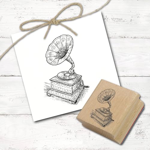 Dekolando Motivstempel Vintage Grammophon - Stempel Holzstempel Scrapbooking - Abdruck 38 x 58 mm Dekolando Motivstempel Vintage Grammophon - Stempel Holzstempel Scrapbooking - Abdruck 38 x 58 mm von DEKOLANDO