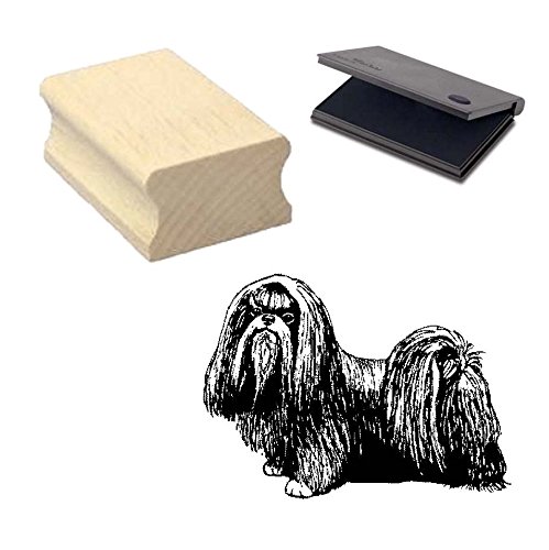« SHIH-TZU » Motivstempel mit Kissen Scrapbooking - Embossing - Basteln - Hund von DEKOLANDO