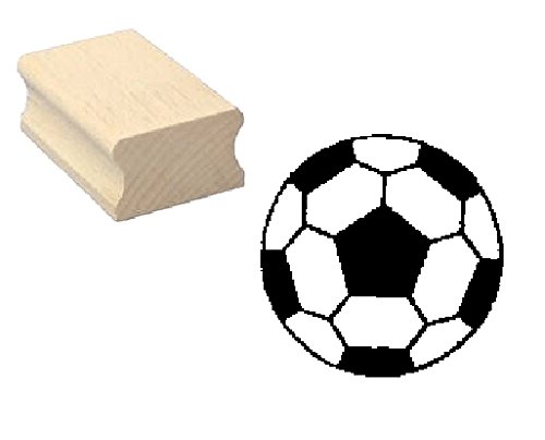 Stempel FUSSBALL - Motivstempel aus Buchenholz von DEKOLANDO