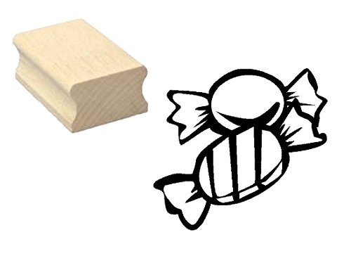 Stempel Holzstempel Motivstempel « BONBONS » Scrapbooking - Embossing Süssigkeiten von DEKOLANDO