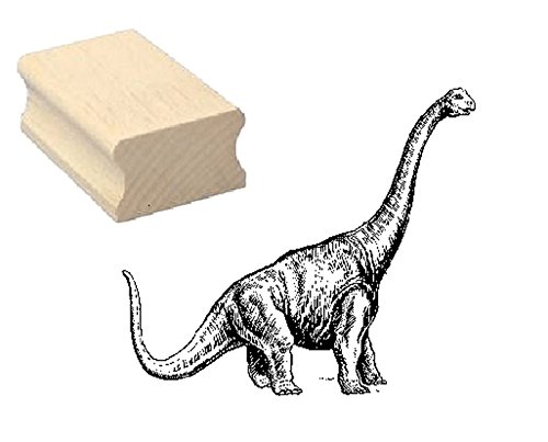 Stempel Holzstempel Motivstempel « DINO BRACHIOSAURUS » Scrapbooking - Embossing Kinderstempel Tierstempel Dinosaurier von DEKOLANDO