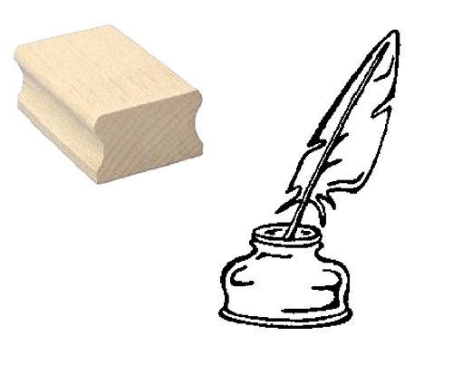 Stempel Holzstempel Motivstempel « FEDER SCHREIBFEDER & Tinte » Scrapbooking Stempel Holzstempel Motivstempel « FEDER SCHREIBFEDER & Tinte » Scrapbooking von DEKOLANDO