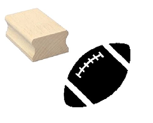 Stempel Holzstempel Motivstempel « FOOTBALL » Scrapbooking - Embossing Sport USA American Football Rugby von DEKOLANDO