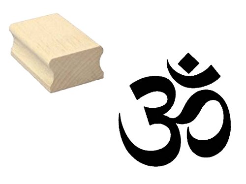 Stempel Holzstempel Motivstempel « HINDUISMUS SYMBOL » Scrapbooking - Embossing Basteln Religion Hindu Indien von DEKOLANDO