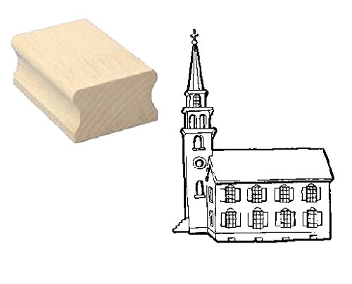 Stempel Holzstempel Motivstempel « KIRCHE » Scrapbooking - Embossing Christ Gotteshaus Christentum von DEKOLANDO