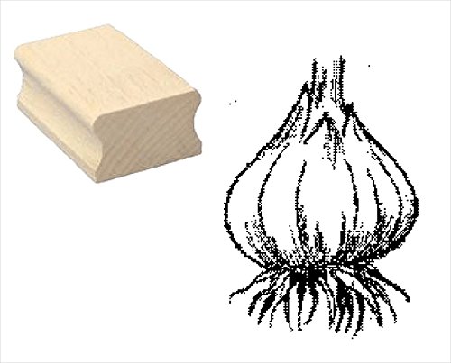 Stempel Holzstempel Motivstempel « KNOBLAUCH » Scrapbooking - Pflanze von DEKOLANDO