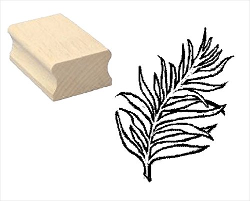 Stempel Holzstempel Motivstempel « PALMBLATT » Scrapbooking - Pflanze von DEKOLANDO