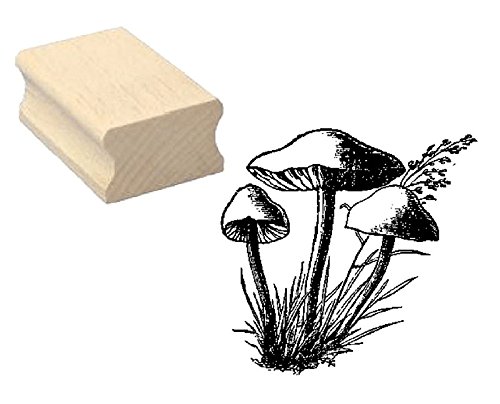 Stempel Holzstempel Motivstempel « PILZ 04 » Scrapbooking - Pflanze von DEKOLANDO