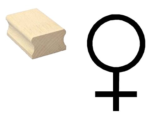 Stempel Holzstempel Motivstempel « WEIBLICH SYMBOL » Scrapbooking - Embossing Basteln Gender FRau Emanzipation von DEKOLANDO