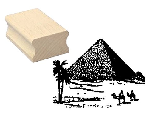 Stempel Holzstempel Motivstempel « ägyptische PYRAMIDE » Scrapbooking - Embossing Ägypter Archologie Archologe Ägypten Wüste Urlaub Reisen von DEKOLANDO