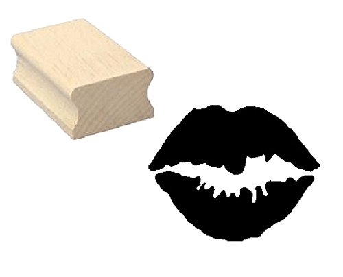 Stempel MUND Kussmund - Motivstempel aus Buchenholz Stempel MUND Kussmund - Motivstempel aus Buchenholz von DEKOLANDO