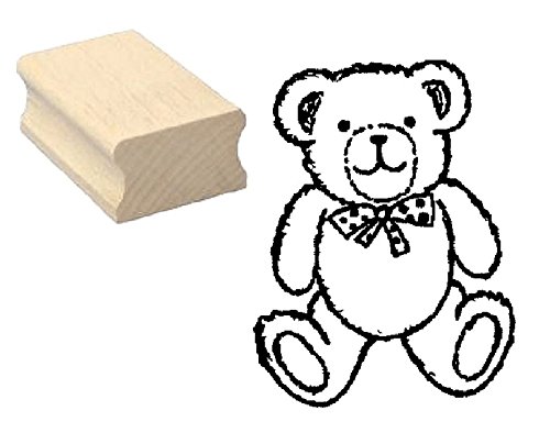 Stempel Teddy mit Schleife - ca. 40 x 30 mm Stempel Teddy mit Schleife - ca. 40 x 30 mm von DEKOLANDO