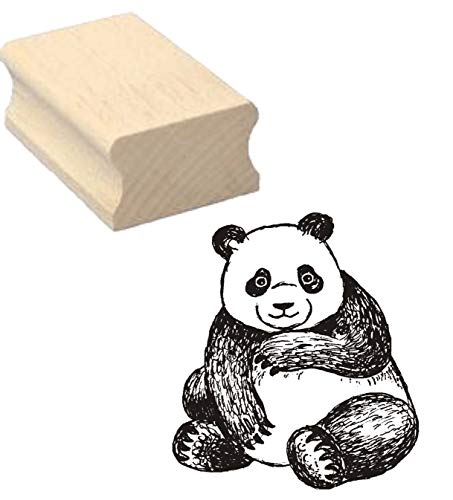 Stempel niedlicher PANDA - Motivstempel - ca. 40 x 40 mm von DEKOLANDO