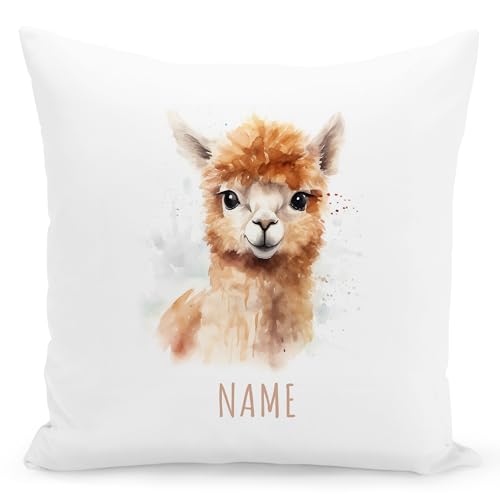 DEL MÀ Unique & Personal Alpaka Kissen personalisiert mit Namen Kinderkissen Kuschelkissen Kinder Geschenk Kinderzimmer Deko Junge Mädchen Zierkissen Dekokissen 40x40 cm inkl. Füllung und Bezug DEL MÀ Unique & Personal Alpaka Kissen personalisiert mit Namen Kinderkissen Kuschelkissen Kinder Geschenk Kinderzimmer Deko Junge Mädchen Zierkissen Dekokissen 40x40 cm inkl. Füllung und Bezug von DEL MÀ Unique & Personal