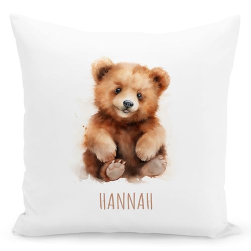 DEL MÀ Unique & Personal Bär Kissen personalisiert mit Namen Kinderkissen Bärchen Kuschelkissen Kinder Geschenk Kinderzimmer Deko Junge Mädchen Zierkissen Dekokissen 40x40 cm inkl. Füllung und Bezug DEL MÀ Unique & Personal Bär Kissen personalisiert mit Namen Kinderkissen Bärchen Kuschelkissen Kinder Geschenk Kinderzimmer Deko Junge Mädchen Zierkissen Dekokissen 40x40 cm inkl. Füllung und Bezug von DEL MÀ Unique & Personal