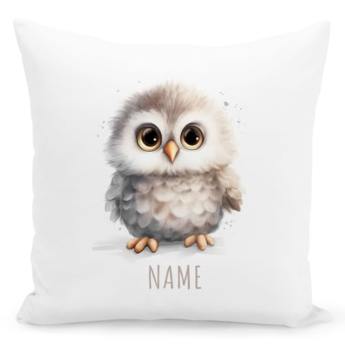 DEL MÀ Unique & Personal Eule Kissen personalisiert mit Namen Kinderkissen Kuschelkissen Kinder Geschenk Kinderzimmer Deko Junge Mädchen Zierkissen Dekokissen 40x40 cm inkl. Füllung und Bezug DEL MÀ Unique & Personal Eule Kissen personalisiert mit Namen Kinderkissen Kuschelkissen Kinder Geschenk Kinderzimmer Deko Junge Mädchen Zierkissen Dekokissen 40x40 cm inkl. Füllung und Bezug von DEL MÀ Unique & Personal