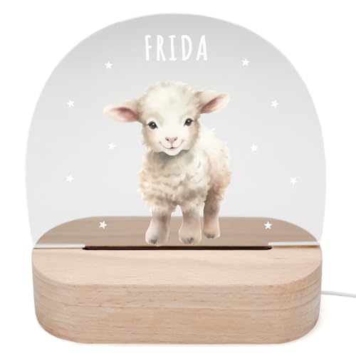 DEL MÀ Unique & Personal Personalisiertes Schaf Nachtlicht Kinder & Babys Babyzimmer Deko Kinderzimmer Nachtlampe Mädchen Jungen Kinderlampe Inkl. Holzfuß & Netzteil DEL MÀ Unique & Personal Personalisiertes Schaf Nachtlicht Kinder & Babys Babyzimmer Deko Kinderzimmer Nachtlampe Mädchen Jungen Kinderlampe Inkl. Holzfuß & Netzteil von DEL MÀ Unique & Personal
