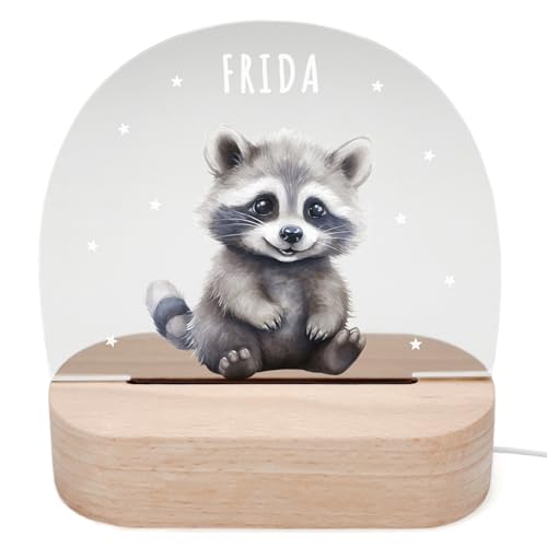 DEL MÀ Unique & Personal Personalisiertes Waschbär Nachtlicht Kinder & Babys Babyzimmer Deko Kinderzimmer Nachtlampe Mädchen Jungen Kinderlampe Inkl. Holzfuß & Netzteil DEL MÀ Unique & Personal Personalisiertes Waschbär Nachtlicht Kinder & Babys Babyzimmer Deko Kinderzimmer Nachtlampe Mädchen Jungen Kinderlampe Inkl. Holzfuß & Netzteil von DEL MÀ Unique & Personal