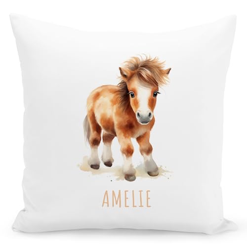 DEL MÀ Unique & Personal Pferde Kissen personalisiert mit Namen Kinderkissen Kuschelkissen Kinder Geschenk Kinderzimmer Deko Junge Mädchen Zierkissen Dekokissen 40x40 cm inkl. Füllung und Bezug DEL MÀ Unique & Personal Pferde Kissen personalisiert mit Namen Kinderkissen Kuschelkissen Kinder Geschenk Kinderzimmer Deko Junge Mädchen Zierkissen Dekokissen 40x40 cm inkl. Füllung und Bezug von DEL MÀ Unique & Personal