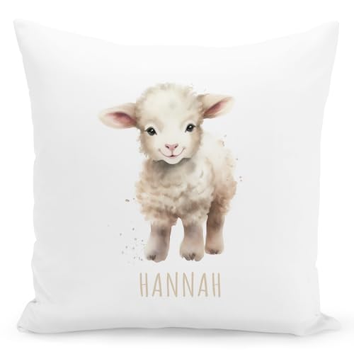 DEL MÀ Unique & Personal Schaf Kissen personalisiert mit Namen Kinderkissen Kuschelkissen Kinder Geschenk Kinderzimmer Deko Junge Mädchen Zierkissen Dekokissen 40x40 cm inkl. Füllung und Bezug DEL MÀ Unique & Personal Schaf Kissen personalisiert mit Namen Kinderkissen Kuschelkissen Kinder Geschenk Kinderzimmer Deko Junge Mädchen Zierkissen Dekokissen 40x40 cm inkl. Füllung und Bezug von DEL MÀ Unique & Personal