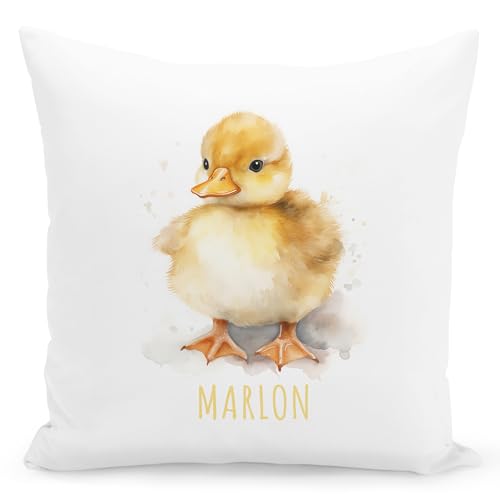 Enten Kissen personalisiert mit Namen Kinderkissen Kuschelkissen Kinder Geschenk Kinderzimmer Deko Junge Mädchen Zierkissen Dekokissen 40x40 cm inkl. Füllung und Bezug Enten Kissen personalisiert mit Namen Kinderkissen Kuschelkissen Kinder Geschenk Kinderzimmer Deko Junge Mädchen Zierkissen Dekokissen 40x40 cm inkl. Füllung und Bezug von DEL MÀ Unique & Personal