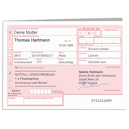 Finanzspritze Geldgeschenk Geburtstag Geburtstagskarte personalisiert Geldspritze Geschenk Karte Geld lustiges Geburtstagsgeschenk Klappkarte mit Umschlag 10,5 x 14,8 cm Finanzspritze Geldgeschenk Geburtstag Geburtstagskarte personalisiert Geldspritze Geschenk Karte Geld lustiges Geburtstagsgeschenk Klappkarte mit Umschlag 10,5 x 14,8 cm von DEL MÀ Unique & Personal