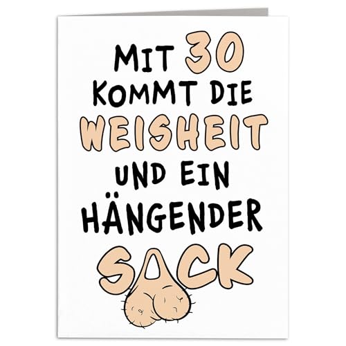Geburtstagskarte Mann gemein lustige Karte 30. Geburtstag Freund Grußkarte Männer Klappkarte Geschenkkarte Faltkarte mit Umschlag 10,5 x 14,8 cm Geburtstagskarte Mann gemein lustige Karte 30. Geburtstag Freund Grußkarte Männer Klappkarte Geschenkkarte Faltkarte mit Umschlag 10,5 x 14,8 cm von DEL MÀ Unique & Personal