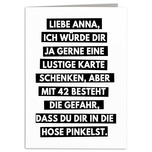 Geburtstagskarte gemein lustig perosnalisierte Karte Geburtstag Freundin Frau Grußkarte Freund Klappkarte Geschenkkarte mit Umschlag 10,5 x 14,8 cm Geburtstagskarte gemein lustig perosnalisierte Karte Geburtstag Freundin Frau Grußkarte Freund Klappkarte Geschenkkarte mit Umschlag 10,5 x 14,8 cm von DEL MÀ Unique & Personal