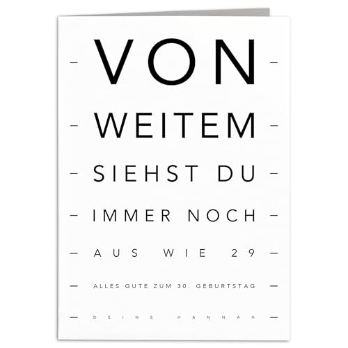 Geburtstagskarte lustig gemein perosnalisierte Karte Sehtest Geburtstag Frau Mann Grußkarte Freund Freundin Klappkarte Geschenkkarte mit Umschlag 10,5 x 14,8 cm Geburtstagskarte lustig gemein perosnalisierte Karte Sehtest Geburtstag Frau Mann Grußkarte Freund Freundin Klappkarte Geschenkkarte mit Umschlag 10,5 x 14,8 cm von DEL MÀ Unique & Personal