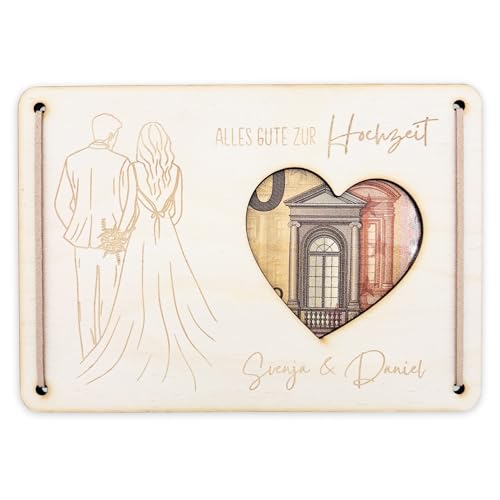 Hochzeitsgeschenk Geld personalisierte Geldgeschenk Verpackung zur Hochzeit Geschenk Hochzeitsgeschenk für Brautpaar Geschenkkarte aus Holz 12x17 cm Hochzeitsgeschenk Geld personalisierte Geldgeschenk Verpackung zur Hochzeit Geschenk Hochzeitsgeschenk für Brautpaar Geschenkkarte aus Holz 12x17 cm von DEL MÀ Unique & Personal