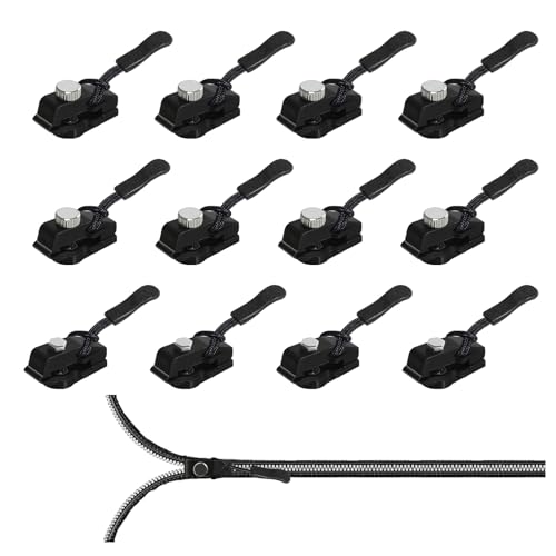 12 Stück Reißverschluss-Reparatur-Set Sofortiger Reißverschluss-Fixierer Reißverschluss Zipper Reparatur Reißverschlussschieber Ersetzen Reißverschluss-Fix-Set für Gepäck Rucksäcke Jacken Geldbörsen 12 Stück Reißverschluss-Reparatur-Set Sofortiger Reißverschluss-Fixierer Reißverschluss Zipper Reparatur Reißverschlussschieber Ersetzen Reißverschluss-Fix-Set für Gepäck Rucksäcke Jacken Geldbörsen von DELAESI