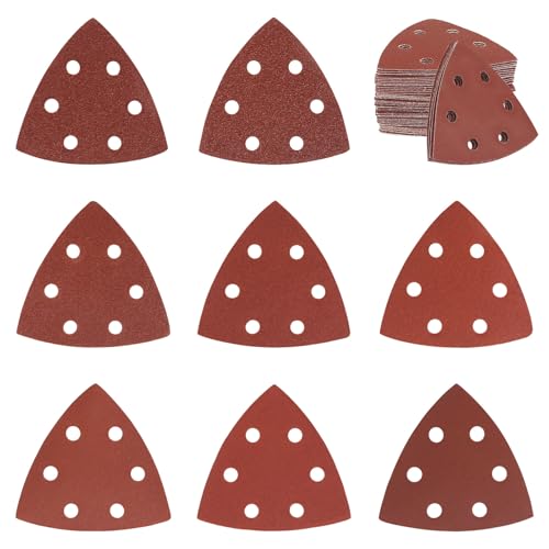 120 Stück Schleifpapier Dreieckschleifer 93x93x93mm Deltaschleifer Schleifpapier Körnung 40 60 80 120 180 240 320 400 Schleifblätter Klett Schleifdreiecke für Holz Metall Gips 120 Stück Schleifpapier Dreieckschleifer 93x93x93mm Deltaschleifer Schleifpapier Körnung 40 60 80 120 180 240 320 400 Schleifblätter Klett Schleifdreiecke für Holz Metall Gips von DELAESI