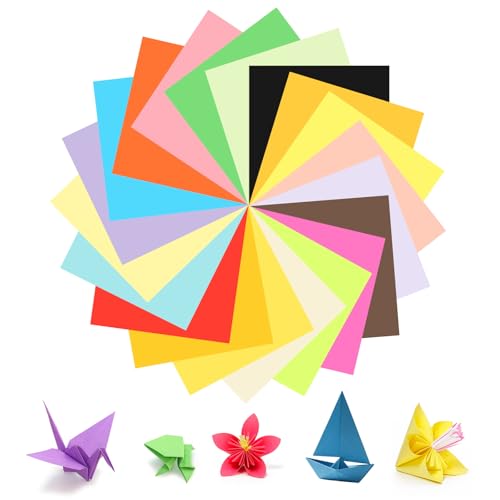 400 Blatt Origami Papier 20 Farben Buntes Papier Doppelseitig Buntes Faltpapier 15 x 15cm Quadratisches Bastelpapier 80g/m² Tonpapier Bunt Farbiges Papiers Origami Paper für DIY Kunsthandwerksprojekte 400 Blatt Origami Papier 20 Farben Buntes Papier Doppelseitig Buntes Faltpapier 15 x 15cm Quadratisches Bastelpapier 80g/m² Tonpapier Bunt Farbiges Papiers Origami Paper für DIY Kunsthandwerksprojekte von DELAESI
