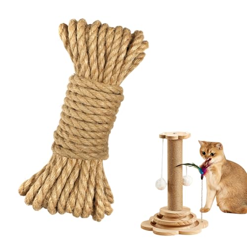 Juteseil 10mm Jutekordel 10M Dicke Jute Schnur Handlaufseil Schiffstau Schnur Jute Hanfseil Gartenseil Tau Seil für DIY Haus Dekoration Handwerk Gartenarbeit Kratzbaum Juteseil 10mm Jutekordel 10M Dicke Jute Schnur Handlaufseil Schiffstau Schnur Jute Hanfseil Gartenseil Tau Seil für DIY Haus Dekoration Handwerk Gartenarbeit Kratzbaum von DELAESI