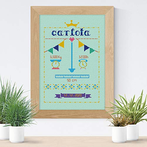 DELICATELA Kreuzstich-Set | Geburt | Aida-Stoff 14 ct | 40 cm x 25 cm | Stickgarn | Kreuzstich-Schemata DELICATELA Kreuzstich-Set | Geburt | Aida-Stoff 14 ct | 40 cm x 25 cm | Stickgarn | Kreuzstich-Schemata von DELICATELA