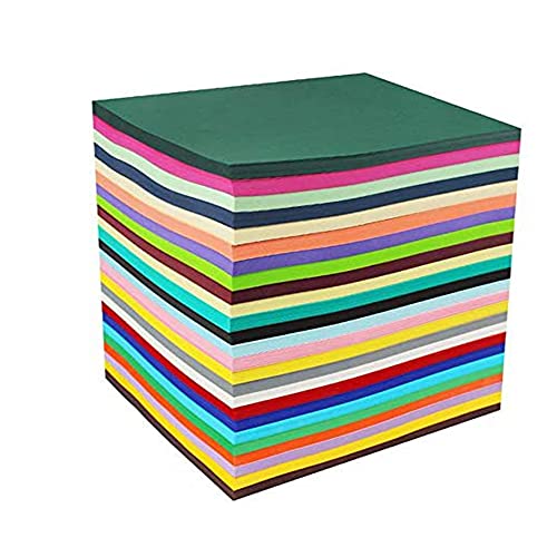 DELLCCIU 100 Blatt buntes DIN - A4 230g/m² Set aus 20 Farben, Buntpapier, Tonpapier, bunte Blätter in Bastel-Bogen farbig, Zubehör zum Basteln, farbiges Material, Kinder & DIY Bogen von DELLCCIU