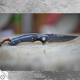 DELLINGER PAIKU BLACK COATING vg-10 & Damastmesser & Damaststahl Messer & Outdoor Damastmesser 85 mm Klinge DELLINGER PAIKU BLACK COATING vg-10 & Damastmesser & Damaststahl Messer & Outdoor Damastmesser 85 mm Klinge von DELLINGER