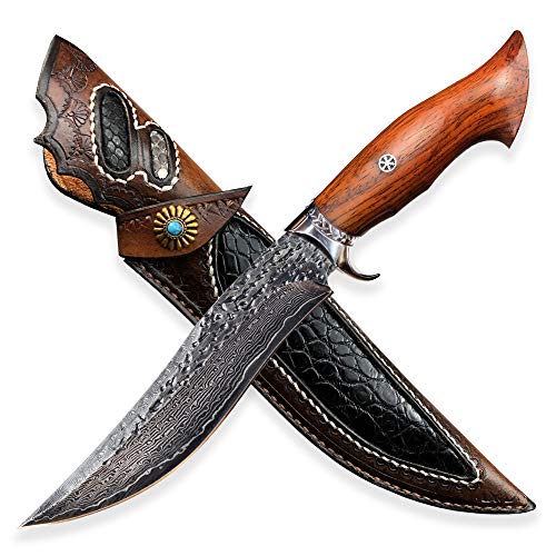 DELLINGER Ryoshi vg-10 & Damastmesser & Damaststahl Messer & Outdoor Damastmesser 160 mm Klinge von DELLINGER
