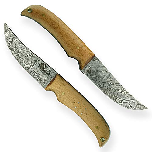 DELLINGER Skinner Birch Wood & Damastmesser & Damaststahl Messer & Outdoor Damastmesser 110 mm Klinge DELLINGER Skinner Birch Wood & Damastmesser & Damaststahl Messer & Outdoor Damastmesser 110 mm Klinge von DELLINGER