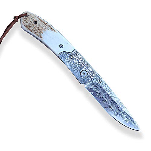 DELLINGER Weidmann VG-10 Damast Taschenmesser & Klappmesser & Damaststahl Messer & Outdoor Damastmesser Folder Knife 8 cm Klinge DELLINGER Weidmann VG-10 Damast Taschenmesser & Klappmesser & Damaststahl Messer & Outdoor Damastmesser Folder Knife 8 cm Klinge von DELLINGER