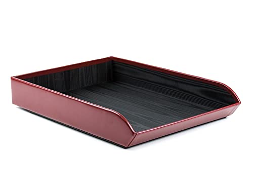 DELMON VARONE - Briefablage DIN A4 aus Cambridge Top Grain Leder rot, Schreibtisch Organizer als Ablage für Dokumente, Briefe, Akten und Zeitungen, Klassischer Briefablagekorb in Echtleder für Büro DELMON VARONE - Briefablage DIN A4 aus Cambridge Top Grain Leder rot, Schreibtisch Organizer als Ablage für Dokumente, Briefe, Akten und Zeitungen, Klassischer Briefablagekorb in Echtleder für Büro von DELMON VARONE - FINE LEATHERGOODS MADE IN GERMANY