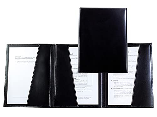 DELMON VARONE - Kanzlei- & Vertragsmappe mit 3 Fächer DIN A4 Cambridge Top Grain Leder Schwarz - Echtleder Zeugnis-Mappe personalisiert - Dokumenten-Mappe zum Abheften von Verträgen, Urkunden & Akten DELMON VARONE - Kanzlei- & Vertragsmappe mit 3 Fächer DIN A4 Cambridge Top Grain Leder Schwarz - Echtleder Zeugnis-Mappe personalisiert - Dokumenten-Mappe zum Abheften von Verträgen, Urkunden & Akten von DELMON VARONE - FINE LEATHERGOODS MADE IN GERMANY