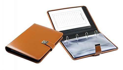 DELMON VARONE - Personalisierbare Dokumentenmappe DIN A4 mit Schloss & Schlüssel inkl. 10 Klarsichthüllen, Cambridge Top Grain Leder braun, Ringbuch Mappe mit Verzeichnis für Dokumente & Urkunden DELMON VARONE - Personalisierbare Dokumentenmappe DIN A4 mit Schloss & Schlüssel inkl. 10 Klarsichthüllen, Cambridge Top Grain Leder braun, Ringbuch Mappe mit Verzeichnis für Dokumente & Urkunden von DELMON VARONE - FINE LEATHERGOODS MADE IN GERMANY