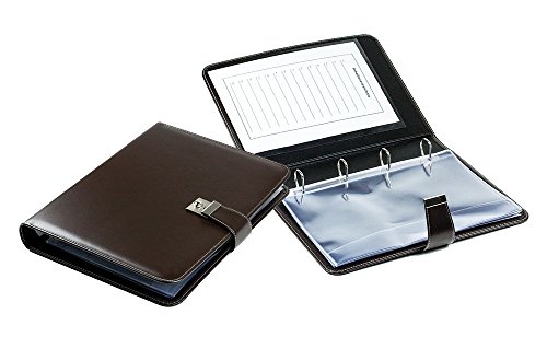 DELMON VARONE - Personalisierbare Dokumentenmappe DIN A4 mit Schloss & Schlüssel inkl. 10 Klarsichthüllen, Cambridge Top Grain Leder braun, Ringbuch Ordner Sammelmappe mit Verzeichnis für Zeugnis DELMON VARONE - Personalisierbare Dokumentenmappe DIN A4 mit Schloss & Schlüssel inkl. 10 Klarsichthüllen, Cambridge Top Grain Leder braun, Ringbuch Ordner Sammelmappe mit Verzeichnis für Zeugnis von DELMON VARONE - FINE LEATHERGOODS MADE IN GERMANY